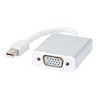 Utángyártott Átalakító kábel (VGA (Anya), mini DisplayPort (Apa), 15cm, Fehér) - Utángyártott