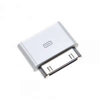 Utángyártott Apple iPhone 3S készülékhez átalakító (Micro USB (Anya), 30 tüskés csatlakozó (Apa), Fehér) - Utángyártott