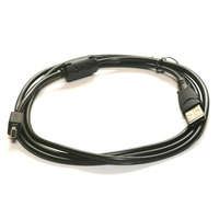 Utángyártott Olympus Stylus MJU 800 készülékhez adatkábel (USB (Apa), Eszköz Specifikus, 150cm, Fekete) - Utángyártott