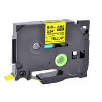 Utángyártott Brother AHS-621, HS-621, HSe-621 helyettesítő zsugorcső tekercs (Sárga alapon Fekete) - Utángyártott