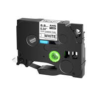 Utángyártott Brother P-Touch PT-E550WVP, PT-H300 készülékekhez zsugorcső tekercs (Fehér alapon Fekete) - Utángyártott