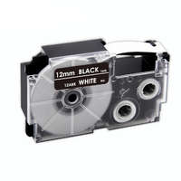 Utángyártott Casio KL-300, KL-60, KL-7000, KL-70E, KL-7200 készülékekhez címkeszalag (Fekete alapon Fehér) - Utángyártott