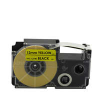 Utángyártott Casio KL-300, KL-60, KL-7000, KL-70E, KL-7200 készülékekhez címkeszalag (Sárga alapon Fekete) - Utángyártott