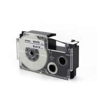 Utángyártott Casio KL-300, KL-60, KL-7000, KL-70E, KL-7200 készülékekhez címkeszalag (Fehér alapon Fekete) - Utángyártott