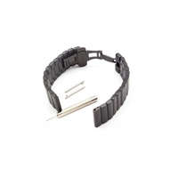 Utángyártott Motorola Moto 360 2nd Generation készülékhez rozsdamentes acél óraszíj (Fekete) - Utángyártott