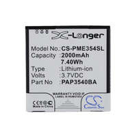 Utángyártott Prestigio PAP3540 DUO helyettesítő mobiltelefon akkumulátor (Li-ion, 3.7V, 2000mAh / 7.40Wh) - Utángyártott