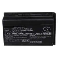 Utángyártott Gigabyte P27G v2 készülékhez laptop akkumulátor (14.8V, 5200mAh / 76.96Wh, Fekete) - Utángyártott