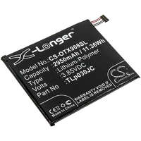 Utángyártott Alcatel 3C Dual SIM készülékhez mobiltelefon akkumulátor (3.85V, 2950mAh / 11.36Wh, Lithium-Ion) - Utángyártott