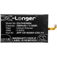 Utángyártott CAT / Caterpillar APP-12F-B55951-CXX-111 helyettesítő mobiltelefon akkumulátor (3.8V, 2900mAh / 11.02Wh, Li-Polymer) - Utángyártott