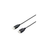Equip Equip Kábel - 128850 (USB2.0, A-A hosszabbítókábel, apa/anya, duplán árnyékolt, 1,8m)