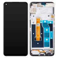  Realme 6S LCD kijelző + érintő +keret fekete - eredeti (4903760)