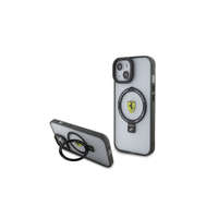  Ferrari Ring Stand MagSafe Case for iPhone 15 transparent/black Outline (FEHMP15SUSCAK)