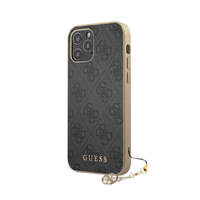 Guess Guess 4G Charms Case for iPhone 12/12 Pro 6.1 szürke (GUHCP12MGF4GGR)