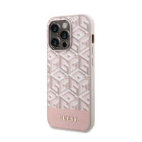 Guess Guess PU G Cube MagSafe Case for iPhone 13 Pro Max rózsaszín (GUHMP13XHGCFSEP)