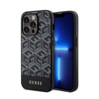 Guess Guess PU G Cube MagSafe Case for iPhone 15 Pro Max fekete (GUHMP15XHGCFSEK)