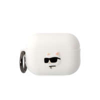 Karl Lagerfeld Karl Lagerfeld 3D Logo NFT Choupette Head Silicone Case for AirPods Pro 2 fehér (KLAP2RUNCHH)