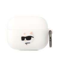 Karl Lagerfeld Karl Lagerfeld 3D Logo NFT Choupette Head Silicone Case for AirPods Pro fehér (KLAPRUNCHH)