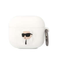 Karl Lagerfeld Karl Lagerfeld 3D Logo NFT Karl Head Silicone Case for AirPods 3 fehér (KLA3RUNIKH)