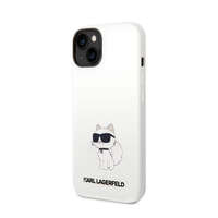 Karl Lagerfeld Karl Lagerfeld Liquid Silicone Choupette NFT Case for iPhone 14 Plus fehér (KLHCP14MSNCHBCH)