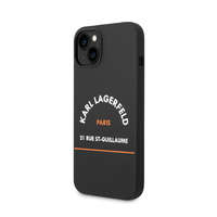 Karl Lagerfeld Karl Lagerfeld Rue St Guillaume Case for iPhone 14 Plus fekete (KLHCP14MSRSGHLK)