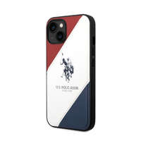  Apple iPhone 14 Plus U.S. Polo PU Leather Double Horse Case Red/White/Navy