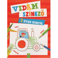 Vidám színező - 2 éves kortól (piros)