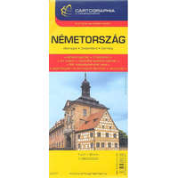 Németország térkép (1:800 000) /Európai autótérképek