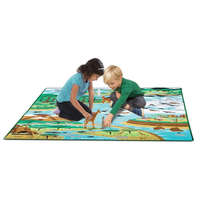 Melissa & Doug játszószőnyeg 200x150 cm-állatok élőhelyei+ 5db állatfigura