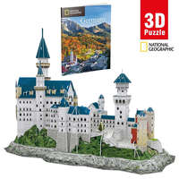 CubicFun 3D puzzle City Traveller- Neuschwanstein kastély 121 db-os -National Geographic CubicFun