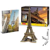 CubicFun 3D puzzle Nat Geo City Travel-Eiffel torony Párizs 80db-os CubicFun