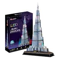 CubicFun 3D puzzle -Burj Khalifa LED világítással -146cm CubicFun