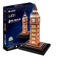 CubicFun 3D puzzle világítós LED Big Ben -28db-os CubicFun