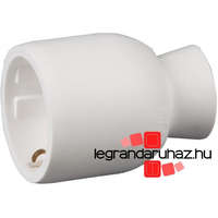 Legrand Legrand 2P+F földelt, hátsó bekötésű műanyag csatlakozóaljzat, fehér, Legrand 050317