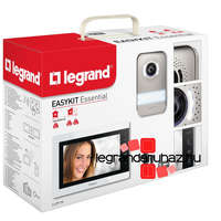 Legrand Legrand 2 vezetékes EASYKIT Essential videó kaputelefon szett: színes videó (7&#039;&#039;), bővíthető 1 lakásos, adapterrel, fehér, Legrand 367910