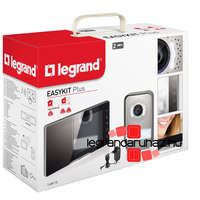 Legrand Legrand 2 vezetékes EASYKIT Plus videó kaputelefon szett: színes videó (7&#039;&#039;), bővíthető 1 lakásos, adapterrel, tükörhatású, Legrand 368910