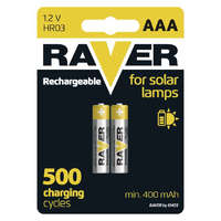 EMOS brand of Legrand EMOS B7414, RAVER SOLAR NiMH akkumulátor HR03 (AAA) 2db/bliszter