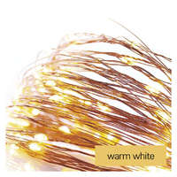 EMOS brand of Legrand EMOS D3AW06, LED karácsonyi nano fényfüzér, réz, 0,9 m, 2x AA, beltéri, meleg fehér, időzítő