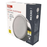 EMOS brand of Legrand EMOS ZM5233, LED felületi lámpatest NEXXO, kerek, ezüst, 12,5W, CCT