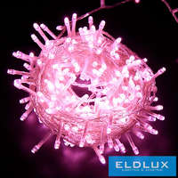 WISDOM WISDOM fényfüzér rózsaszín fényű 180LED 9m átlátszó kábellel 8 fun. IP44