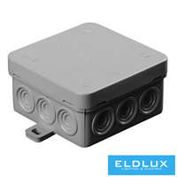 BUDVILL BUDVILL Kötődoboz falonkívüli 100mmx 100mmx 40mm szürke műanyag IP54 12 kábel/cső HELIA A4 BUDVILL