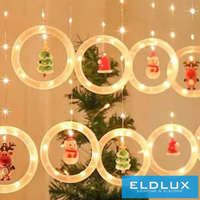 WISDOM WISDOM fényfüzér meleg fényű 100LED 10db körrel 3x0.5m átlátszó kábellel USB DC:5V