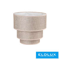 ELDLUX ELDLUX Függeszték 3 rétegű körös v-barna len ernyővel