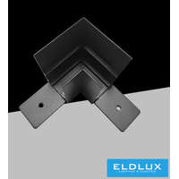 UNIVERSO UNIVERSO Mágneses falon kívüli sínrendszer sarokelem 71.5x71.5x50mm Fekete