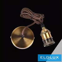 UNIVERSO UNIVERSO Függeszték fém foglalattal 1xE27 max. 240V 60w 2 méter arany