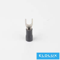 ELDLUX ELDLUX Szigetelt villás saru, fekete, 2.5-4mm², 30db/csomag