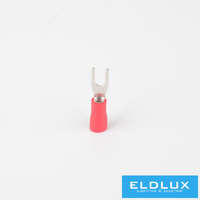 ELDLUX ELDLUX Szigetelt villás saru, piros, 0.5-1mm², 30db/csomag