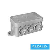 BUDVILL BUDVILL Kötődoboz falonkívüli 75mmx 45mmx 40mm szürke műanyag IP54 8 kábel/cső