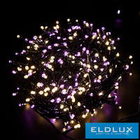 WISDOM WISDOM fényfüzér meleg+rózsaszín fényű 100LED 5m zöld kábellel 8 fun. IP44