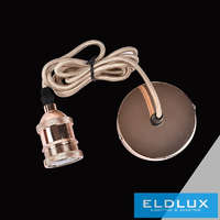 UNIVERSO UNIVERSO Függeszték fém foglalattal 1xE27 max. 240V 60w 2 méter rózsgold
