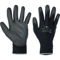 PU-ba mártott nylon kesztyű 7-es fekete (Bunting Light)